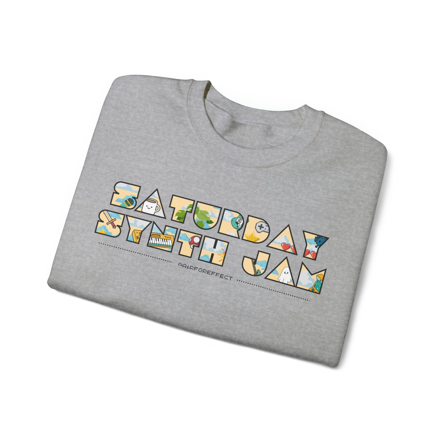 Saturday Synth Jam - Unisex Heavy Blend™ Crewneck Sweatshirt