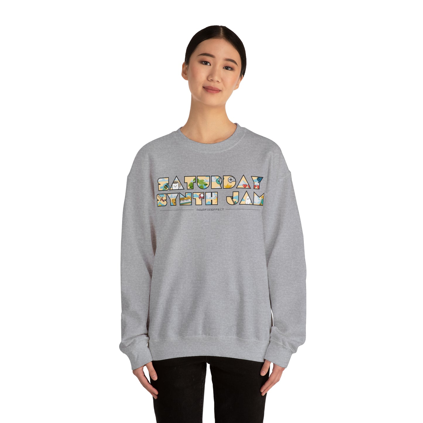 Saturday Synth Jam - Unisex Heavy Blend™ Crewneck Sweatshirt
