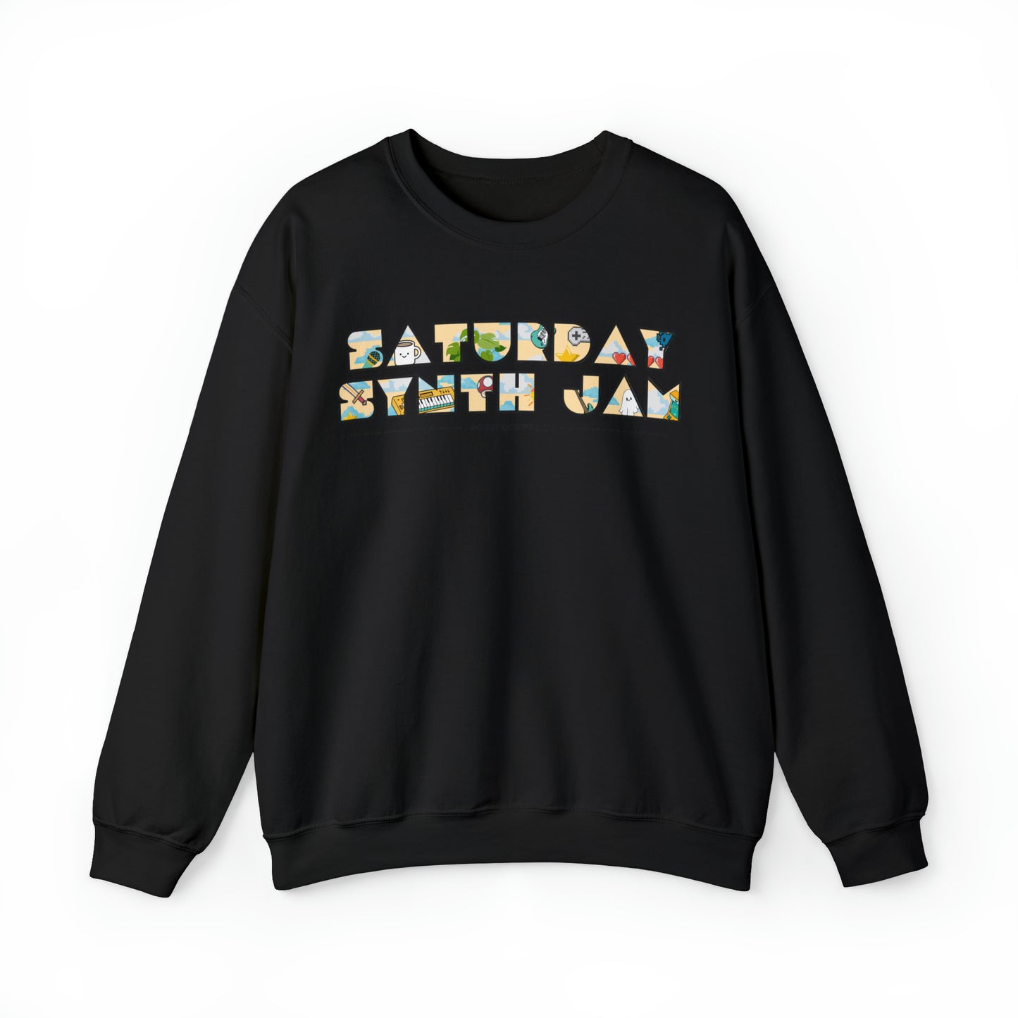 Saturday Synth Jam - Unisex Heavy Blend™ Crewneck Sweatshirt