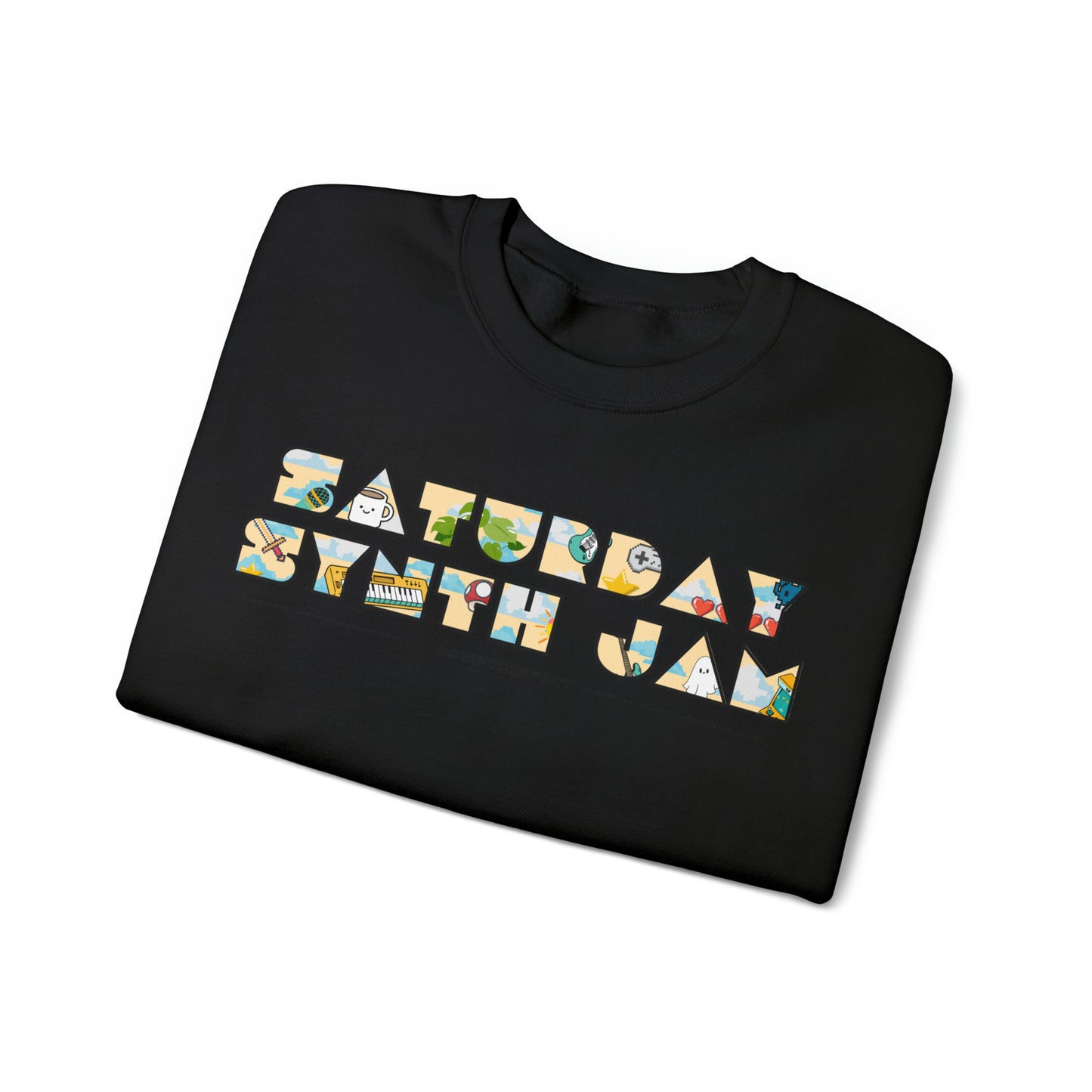 Saturday Synth Jam - Unisex Heavy Blend™ Crewneck Sweatshirt