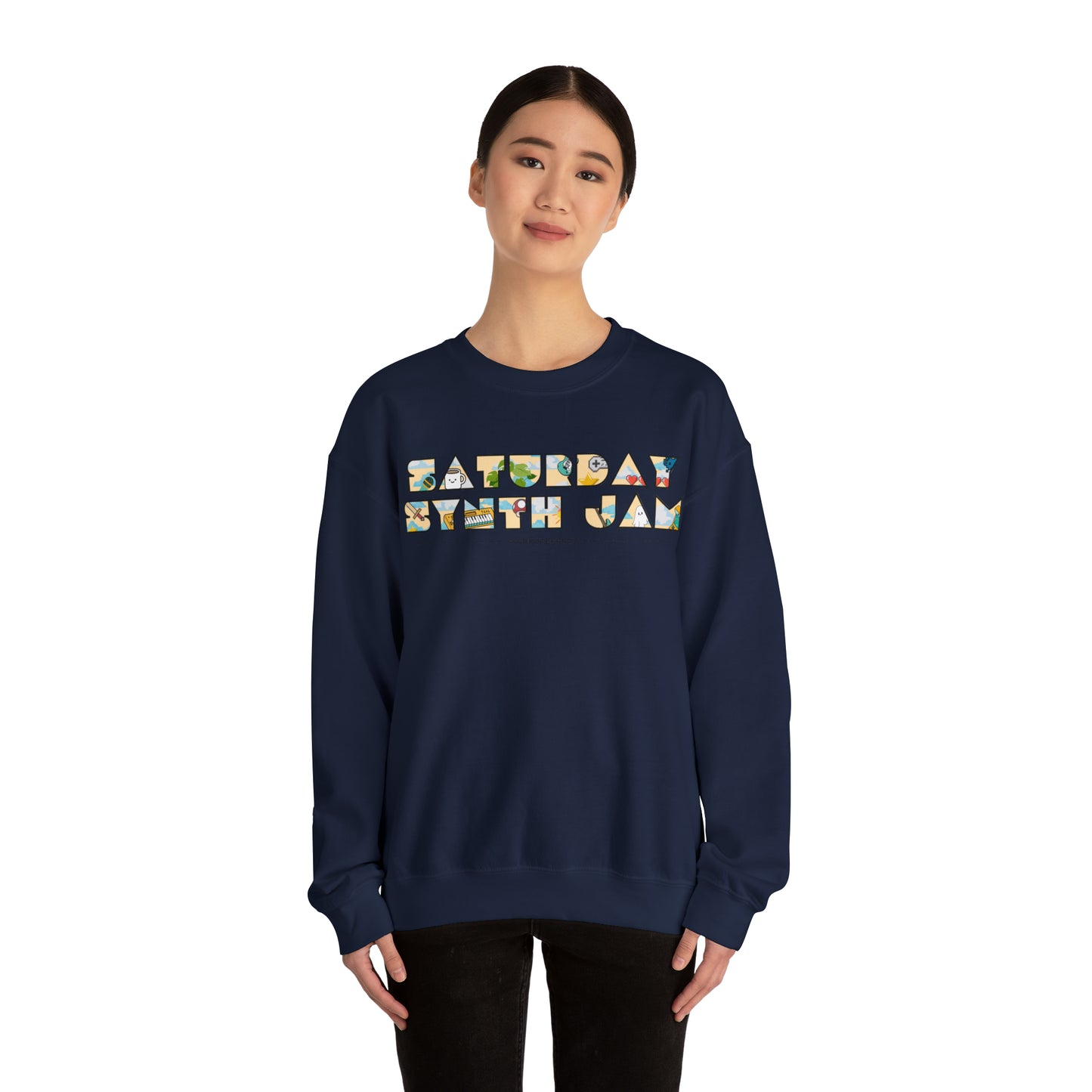 Saturday Synth Jam - Unisex Heavy Blend™ Crewneck Sweatshirt
