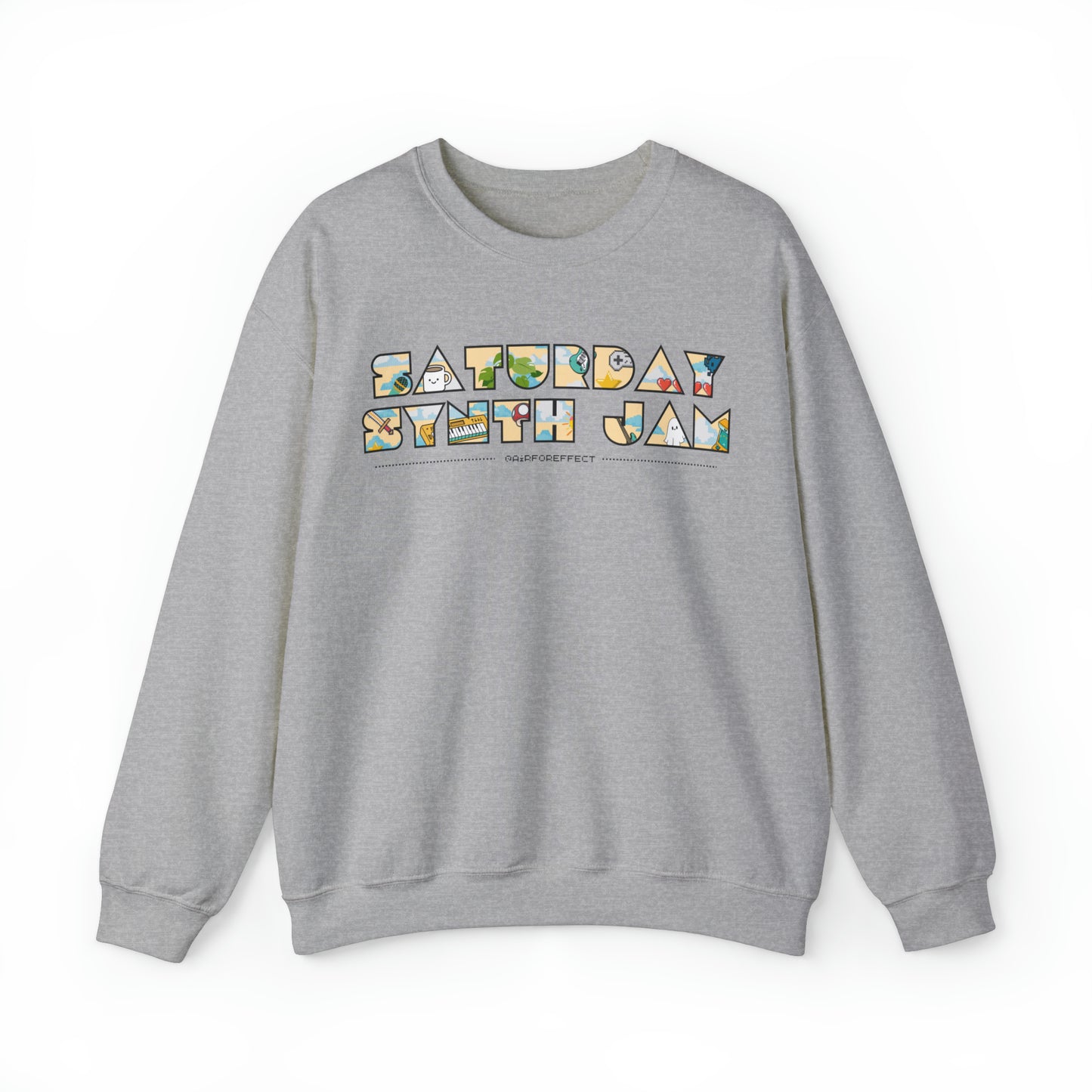 Saturday Synth Jam - Unisex Heavy Blend™ Crewneck Sweatshirt