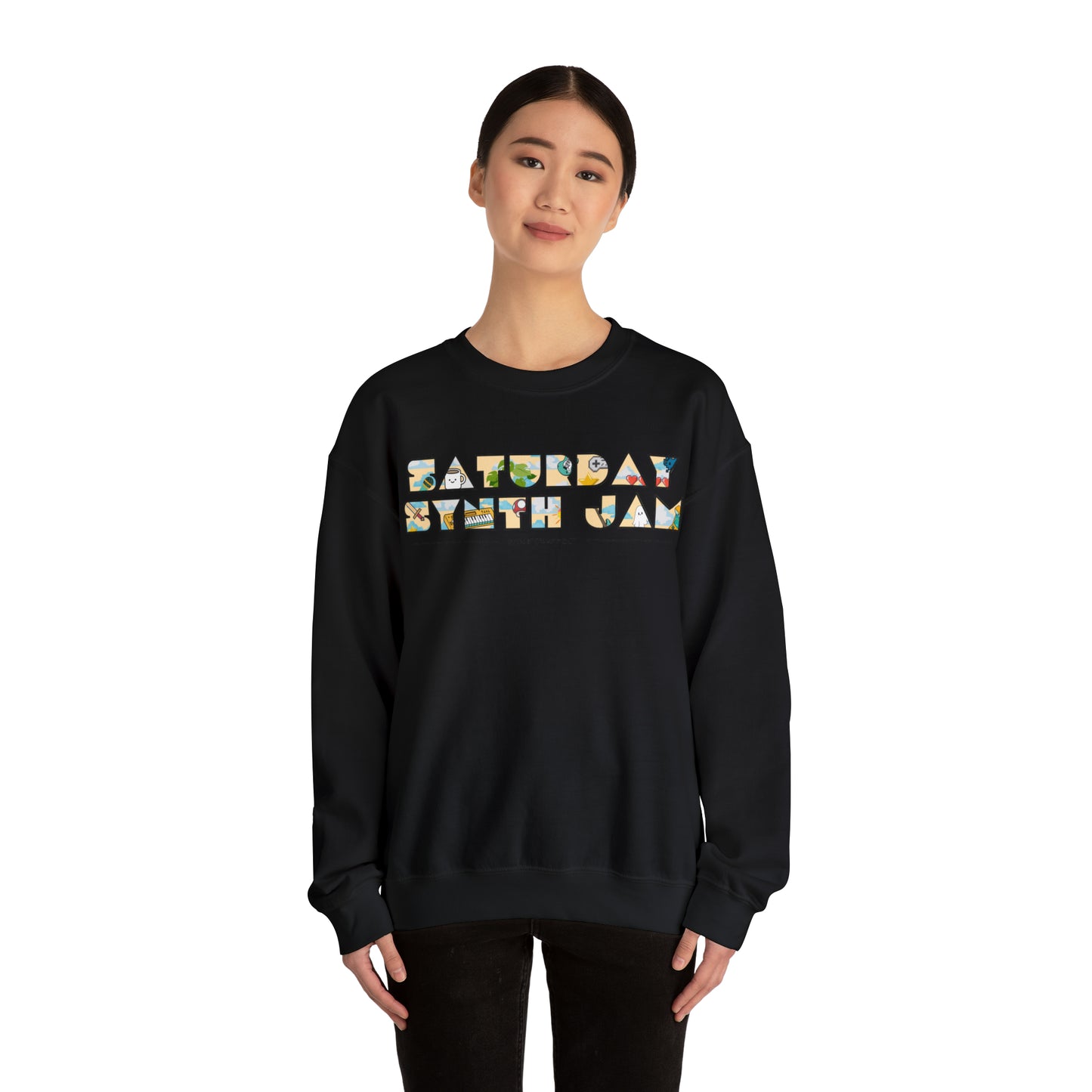 Saturday Synth Jam - Unisex Heavy Blend™ Crewneck Sweatshirt